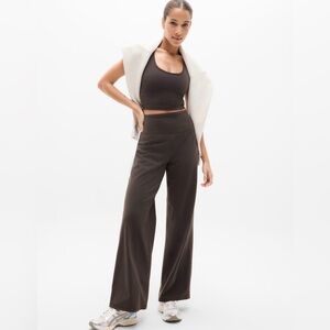 Athleta Chocolate Wide-Leg Pants